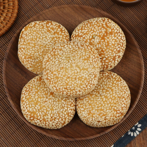 荞麦麻饼老式传统糕点批发代发木糖醇网红特产