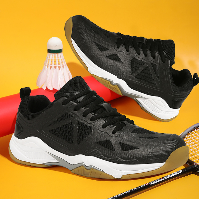 Cross-Border Badminton Shoes for Men, Professional Wear-Resistant, Non-Slip, Breathable Tennis Shoes, Shock-Absorbing Sports Shoes, Training Shoes for Men and Women