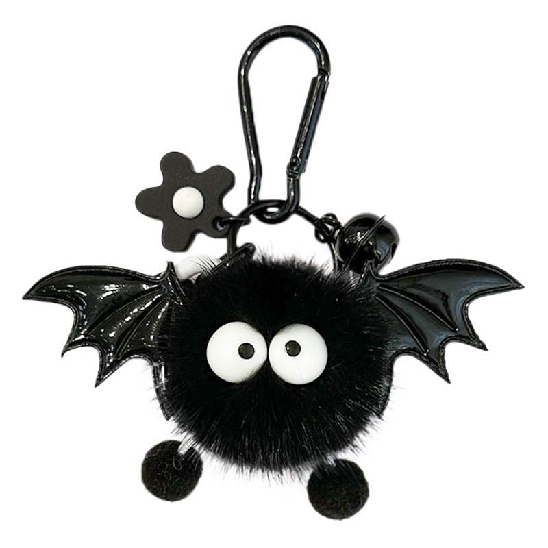 Cute Internet celebrity plush mink fur monster bag pendant ins plush fur ball elf bag keychain pendant