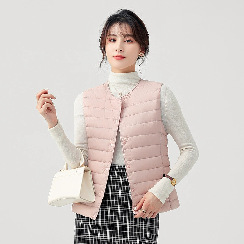 Женский утепленный жилет для осени и зимы, короткий, легкий, для ношения под одеждой, теплый жилет, базовый слой одежды для женщин.
