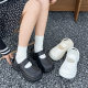 Eva Thick Bottom Baotou Half Slippers Women's Summer Wear 2025 New Elevated Mary Jane Student Non-slip Beach Shoes