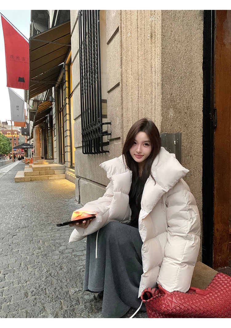 New Candy Color Down Cotton Padded Jacket Women Coat Korean Chic Puffer Jacket Thick Warm Outerwear Women's Clothes Short Parkas