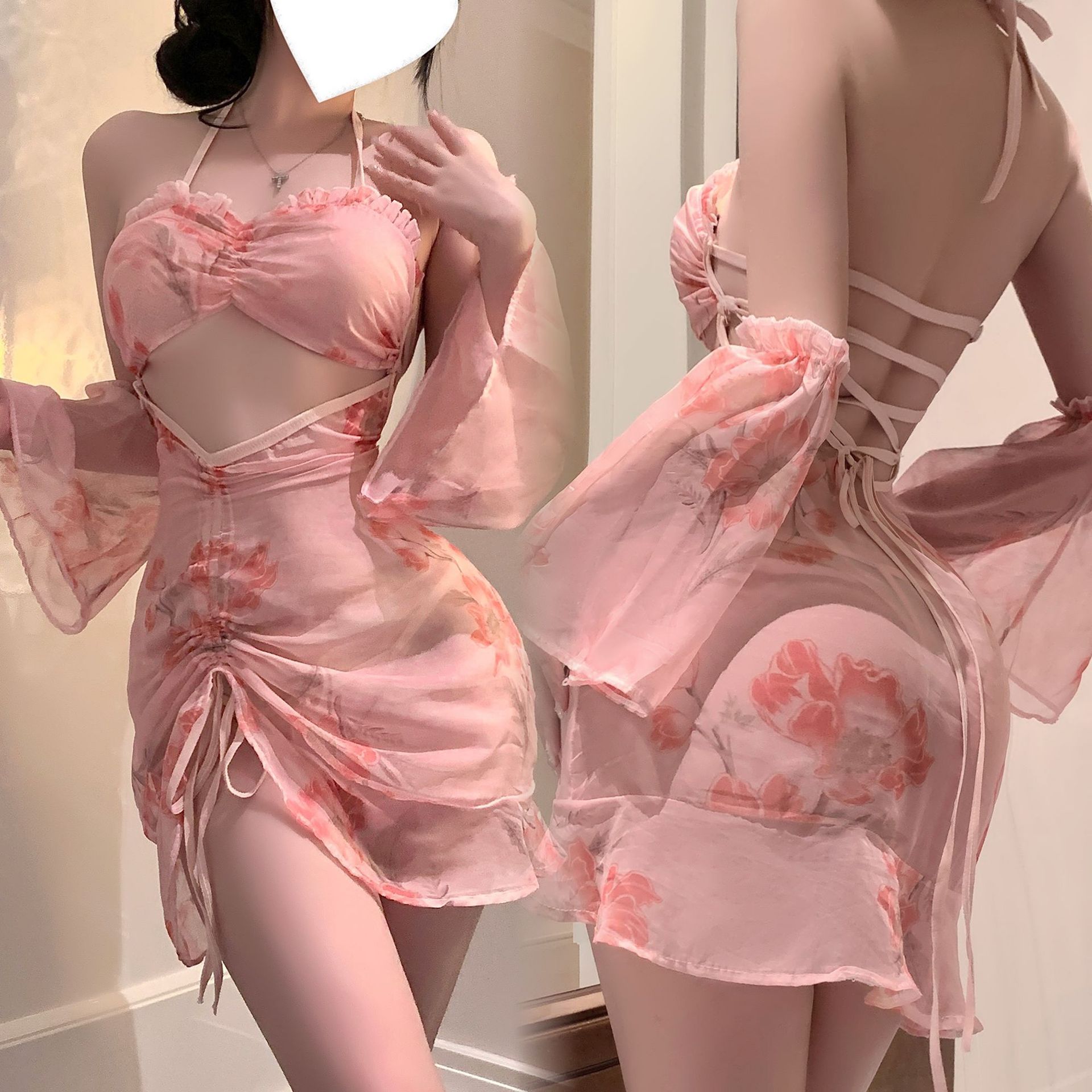 '부드러움' 쉬폰 스커트