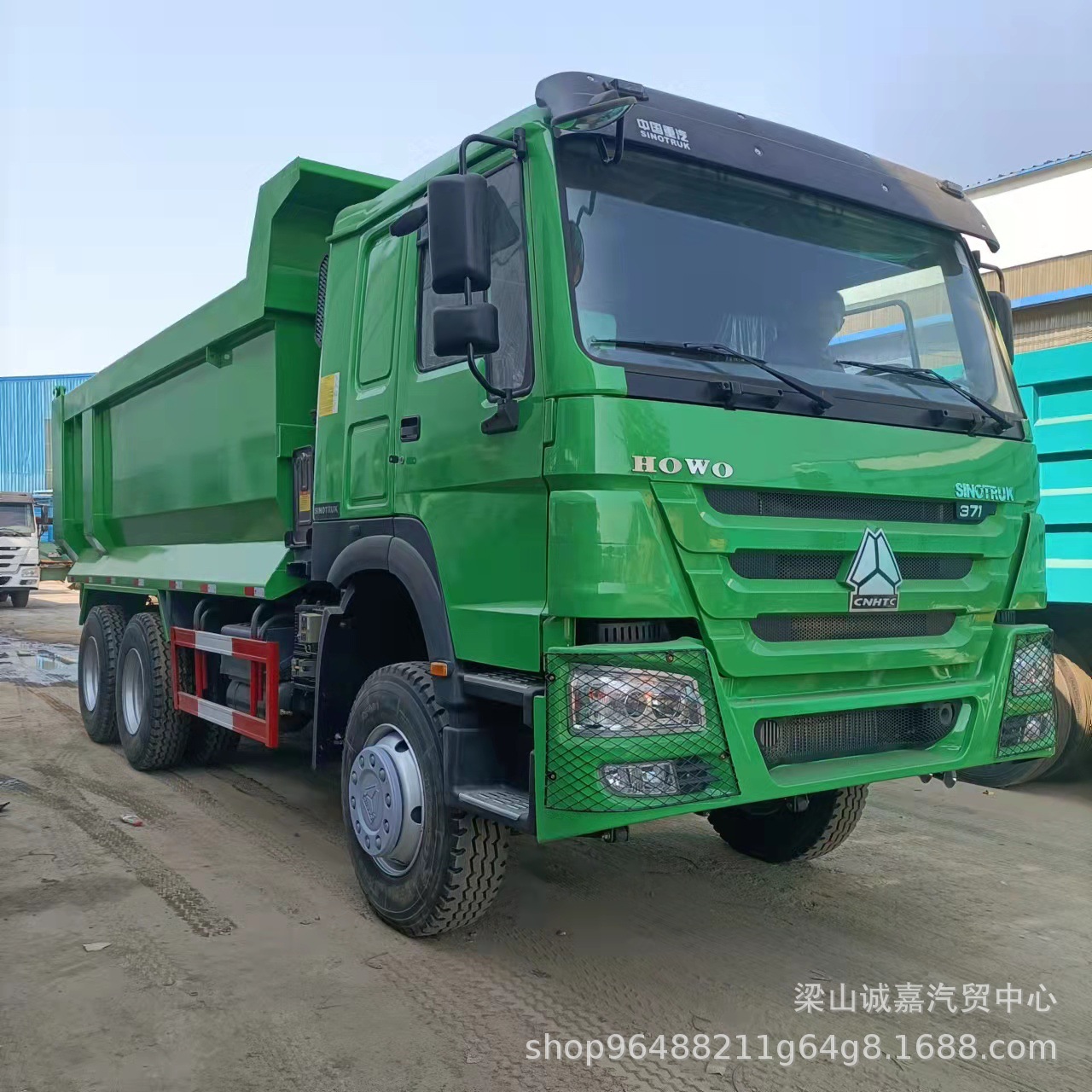 出口二手自卸卡车厂家报价 371马力工程翻斗车 豪沃6X4自卸翻斗车