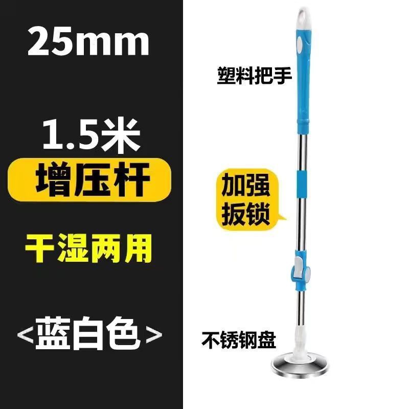 旋转拖把不带桶单独圆头拖把头家用老式布头加厚单个地拖懒人拖把|undefined