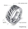 Chain stainless steel, ring, 8mm, Amazon