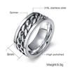 Accessory, chain, ring stainless steel for beloved, wholesale, European style, simple and elegant design