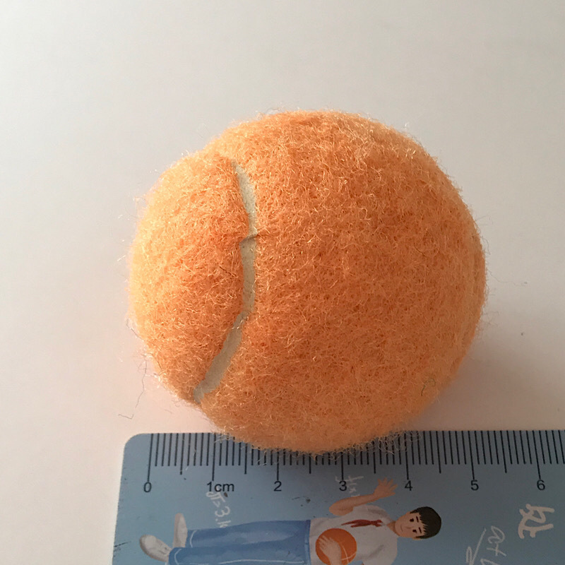카멜 라이트 오렌지 작은 테니스 공 5CM
