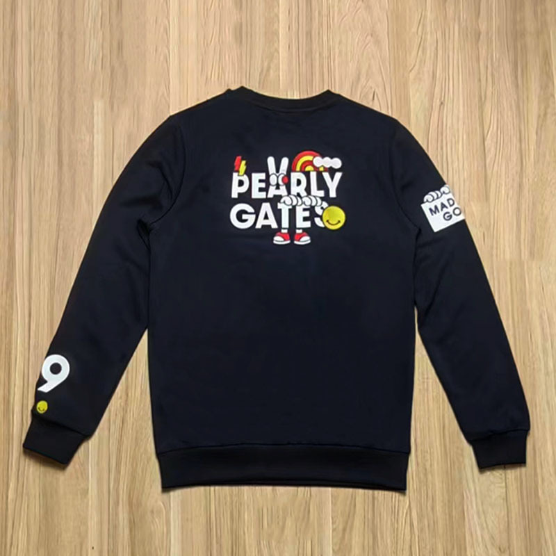 Japanese and Korean Golf Men's Clothing Round Neck Long-Sleeved Cotton Sweatshirt Autumn Golf Men's Casual Sports Jacket Top Japanese and Korean Golf Men's Clothing Round Neck Long-Sleeved Cotton Sweatshirt Autumn Golf Men's Casual Sports Jacket Top