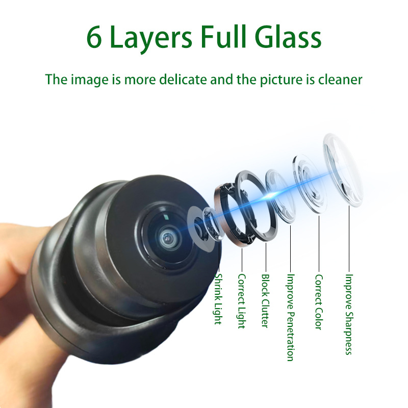 360-degree adjustable mini car rearview camera AHD1080p high-definition camera
