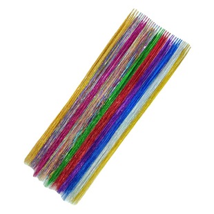 European and American Colorful Laser Gold Stick hair Extension Gold tinsel hair Traceless hair Extension Gold Stick hair