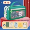 Green rollerball pen, sharpener, eraser