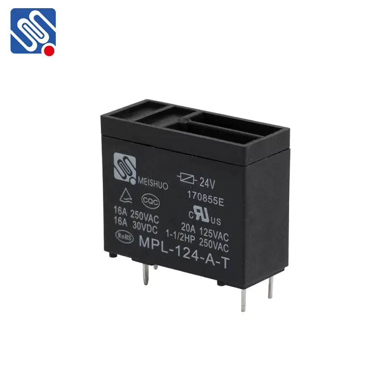 美硕MPL-124-A-T16a/250vac24VDC4脚电磁继电器车用汽车车规级