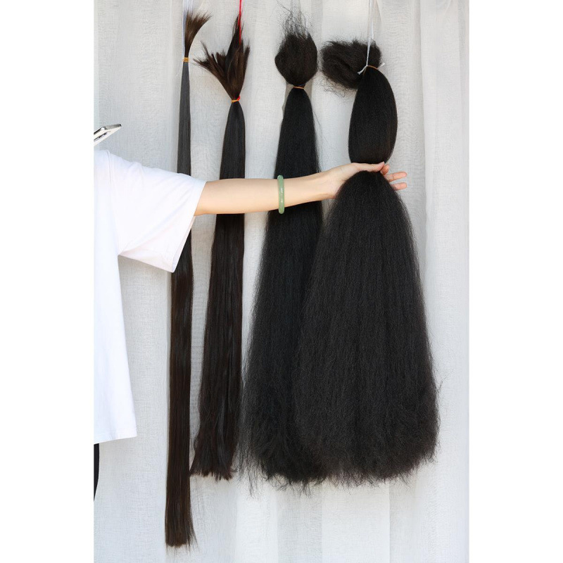 漢服古代衣装ヘアカーリーヘア微カーリーヘアストレートヘア素材手作り diy 加工おだんごヘアバッグ原料|undefined