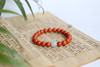 Apple, organic cherry red fresh bracelet wax agate jade