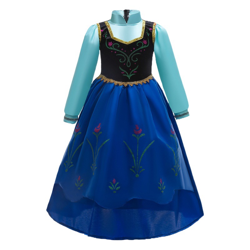 De Halloween Frozen ropa para niños Anna vestido de princesa Frozen Anna vestido de Cosplay