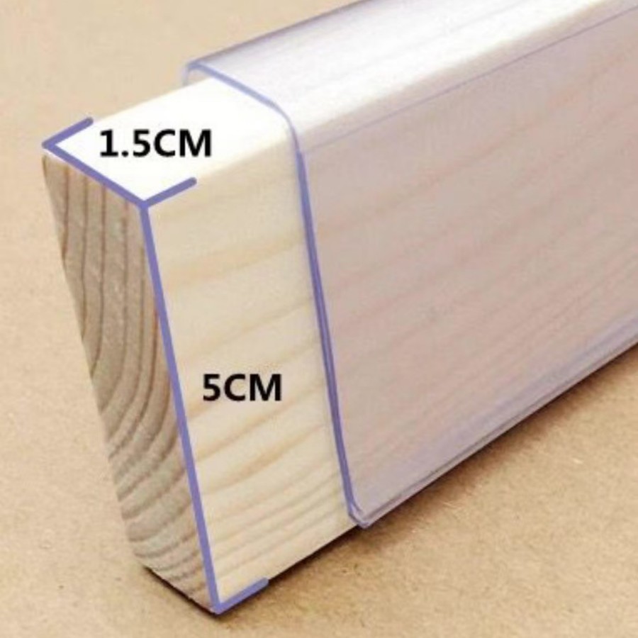 钢木货架木板挂条价格条标签牌挂式塑料标价条卡口1.5收纳