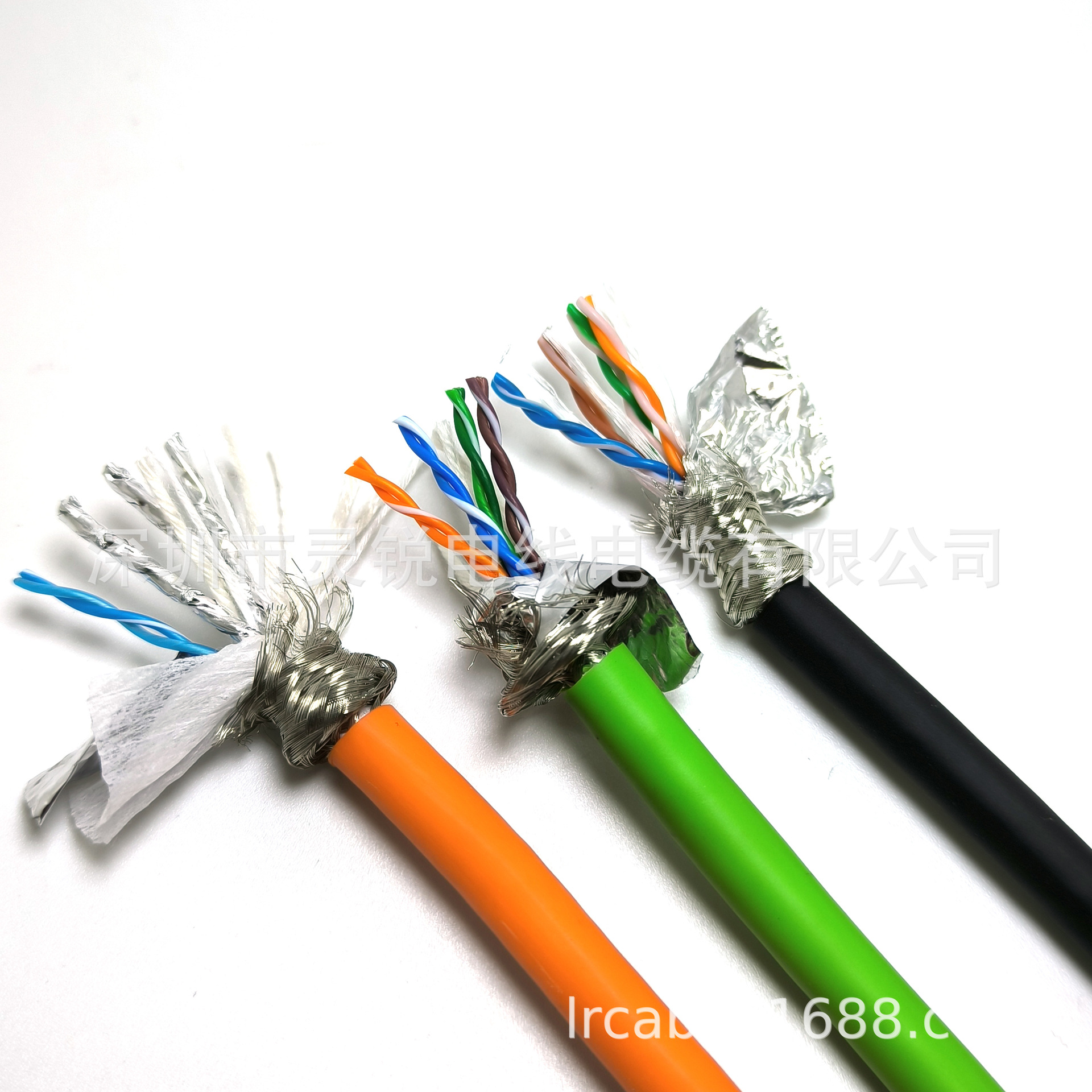 Ethercat S/FTP 超六类工业网线 CAT6A-4*2*26AWG 万兆福禄克绿色-阿里巴巴