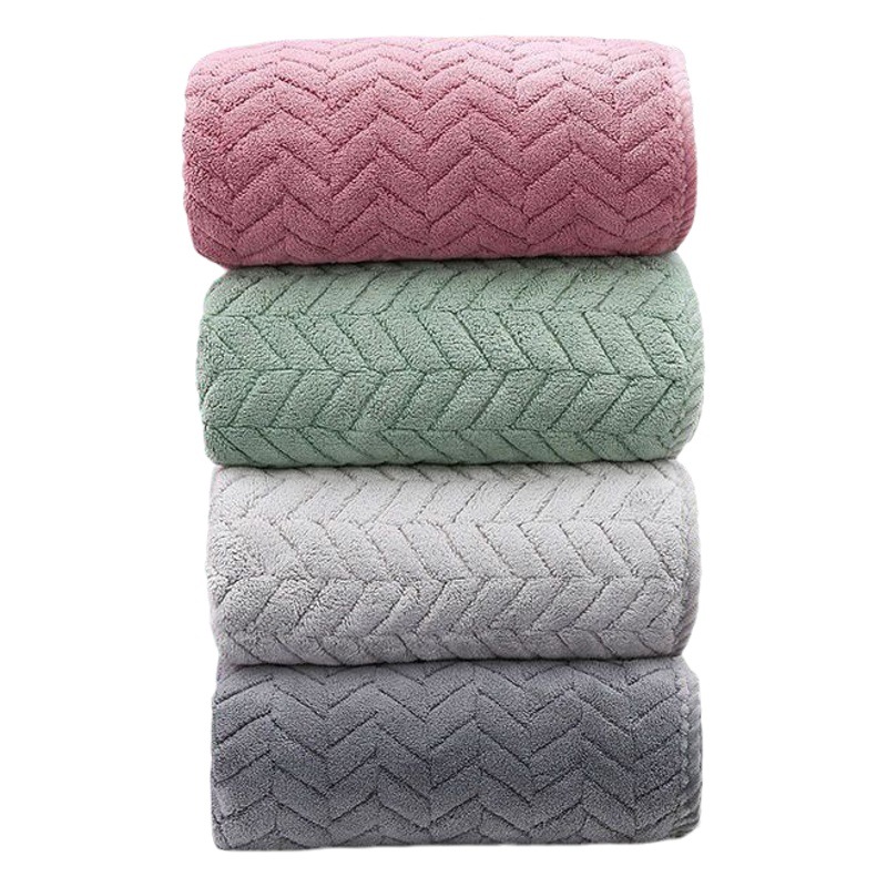 Wholesale coral fleece towel absorbent not easy to shed hair household wash bath towel lovers hand gift towel