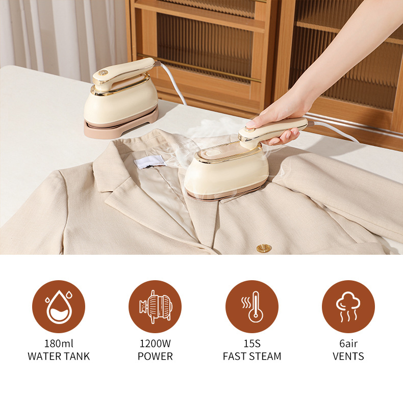 Mini Garment Steamer Portable Foldable Steam Iron For Clothes_voghion.com