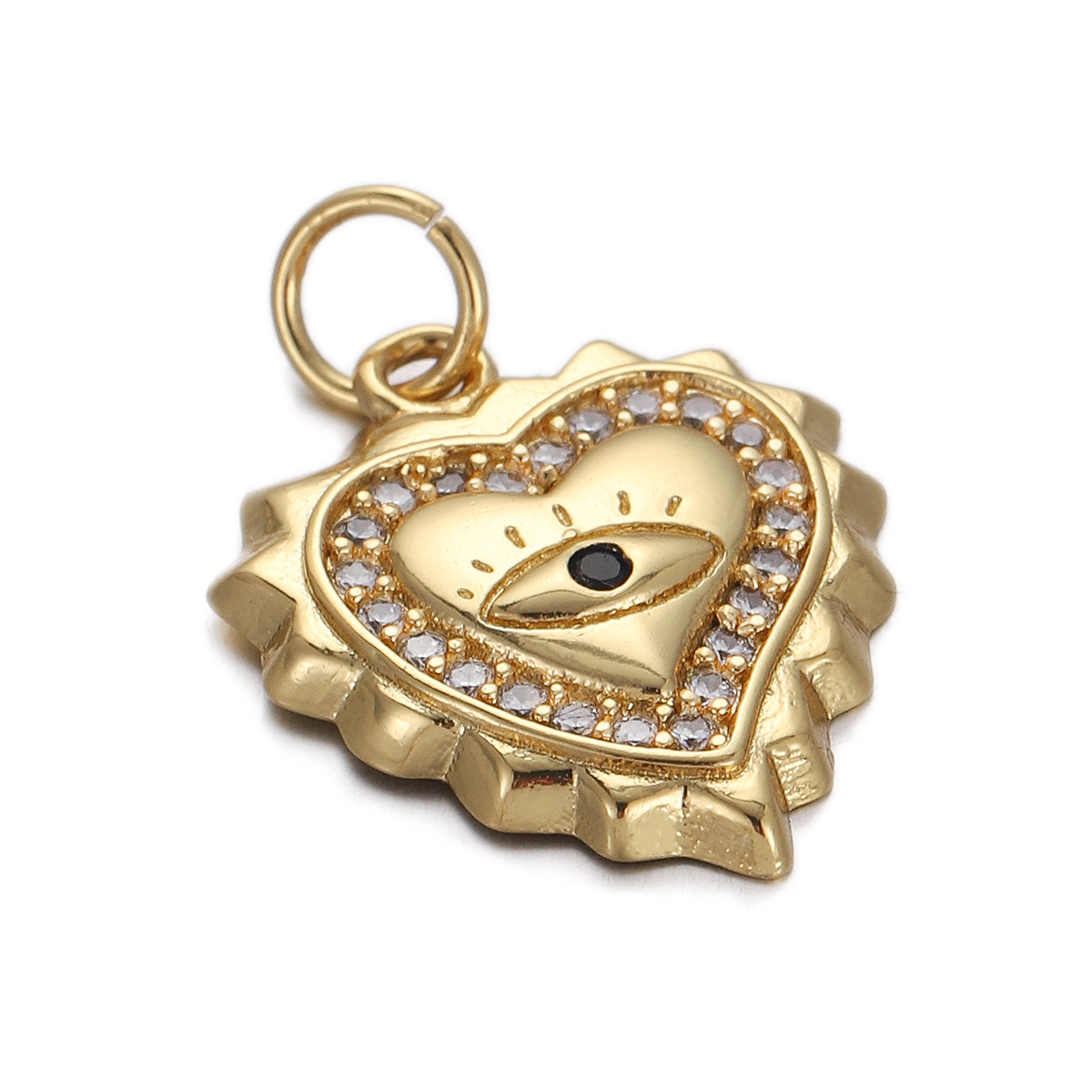 4g Weight Pendant Jewelry Making Type Gold Plated Plating Material Zircon Inlay Material 1 Piece Quantity Holiday, Daily Occasion Copper Material Geometric, Star, Moon Pattern Women's Gender Enamel Design Simple Style Style 1 Piece Copper Zircon Gold Plated Geometric Star Moon Pendant 19