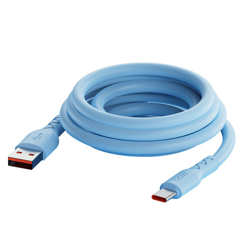 6A Macaron Mamba Cable Suitable for Huawei Xiaomi Fast Charging Phone Charging Cable with Lengthening and Thickening Type-C Data Cable