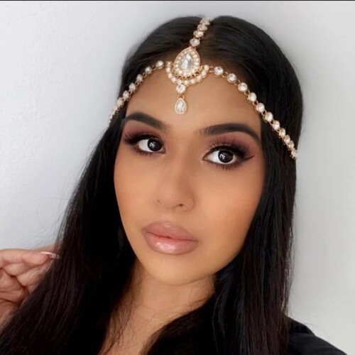 European and American cross-border bohemian water drop forehead chain bridal headwear light luxury retro crystal headband headband