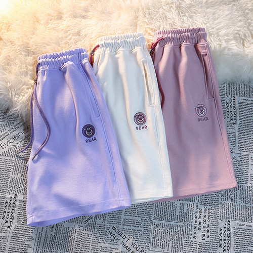 9027# Girls' Summer Shorts New Outerwear 100% Cotton Thin Style Children's Five-Finger Pants Children's Pants