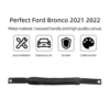Long, black, 8mm, 42cm