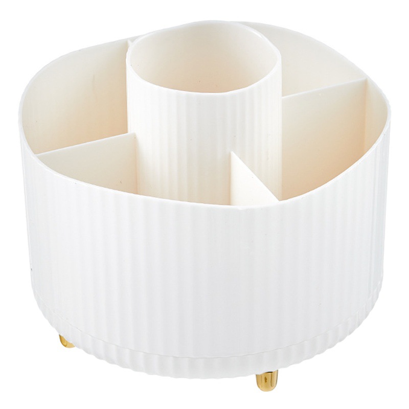 Caja de almacenamiento de cosméticos del hogar giratoria escritorio tocador baño lápiz labial cuidado de la piel estante caja cosmética