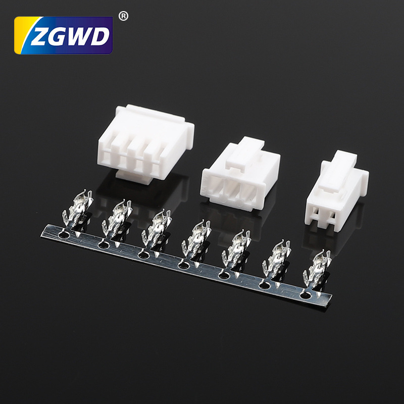 SMH2.54MM spacing rubber shell with buckle wire harness male head seat connector Terminal line hole seat interface plug