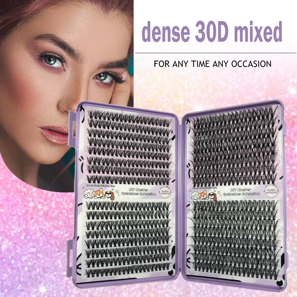 Comercio exterior pestañas colección densa 30D40D50D gran capacidad serie FD cabello gripe europea y americana un solo rango de cabello