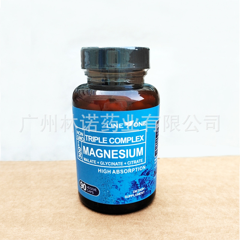 マグネシウム複合体 300mg、リンゴ酸+グリシン酸+クエン酸、90カプセル|undefined