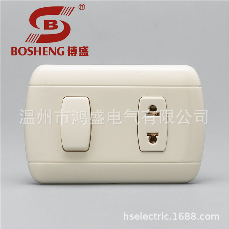 118P一开两孔多功能 南美墙壁插座插座出口多米尼加