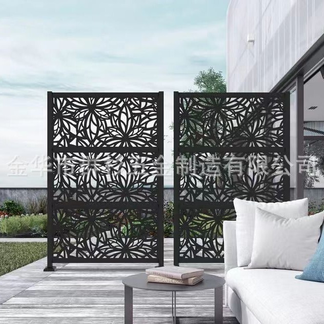 Indoor and Outdoor Laser Cutting Metal Privacy Screen Partition Outdoor Fence Stair Handrail Wall Decoration Villa Guardrail