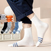 22 Autumn and winter Socks Medium hose stripe Sporty Combed new pattern man Stamping Mention ear Stockings