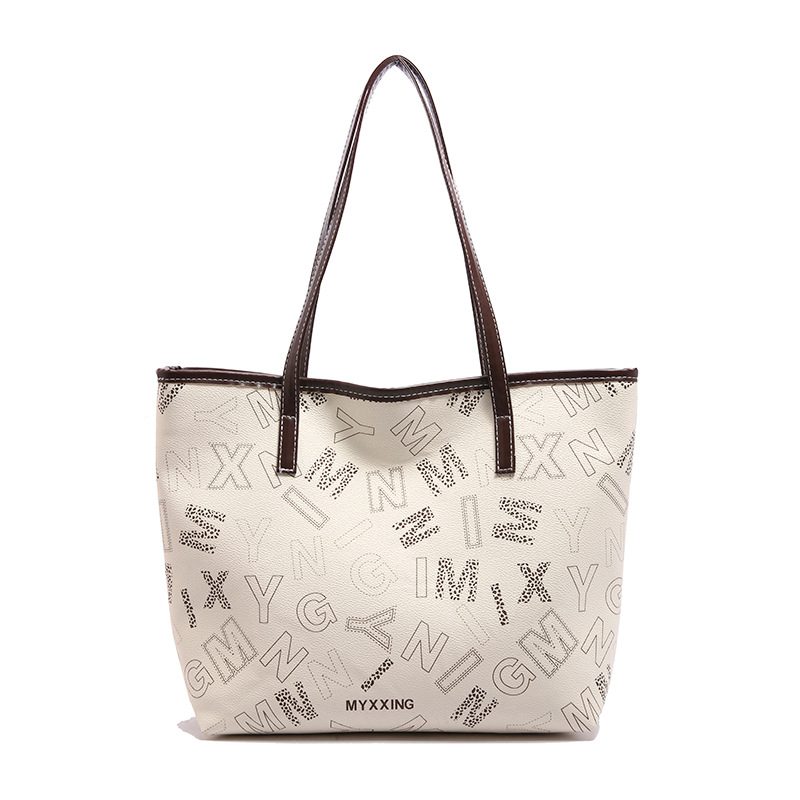 Bolsas de gran capacidad de este año, bolsas de moda populares, bolsas de viaje portátiles de hombro, invierno 2024, nueva marea de letras