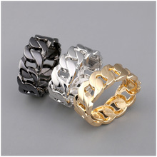 跨境热卖亚马逊夸张风手镯潮流时尚锌合金手饰百搭男女情侣饰品