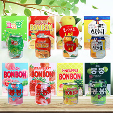 韩国进口网红饮料整箱海太葡萄果肉果汁粒草莓味7种味12瓶礼盒装