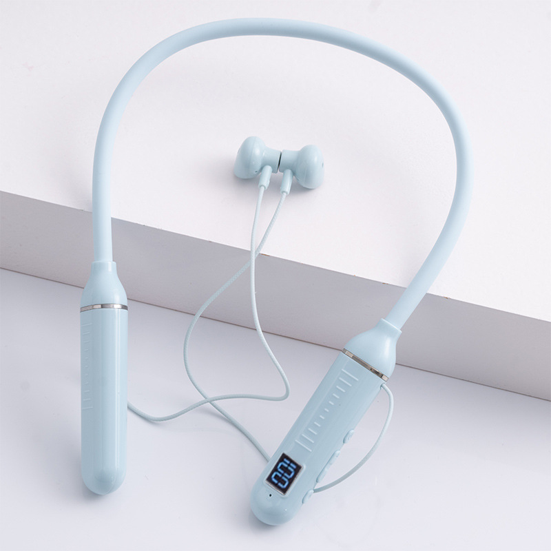 跨境G01运动数显蓝牙耳机挂脖式耳机无线入耳式游戏耳机批发
