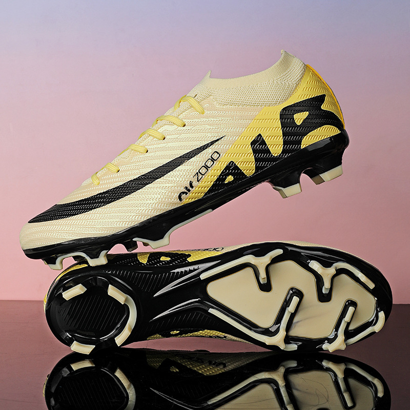 Zapatillas de Fútbol Escolares KPU y TPU Transpirable para Césped Natural y Artificial