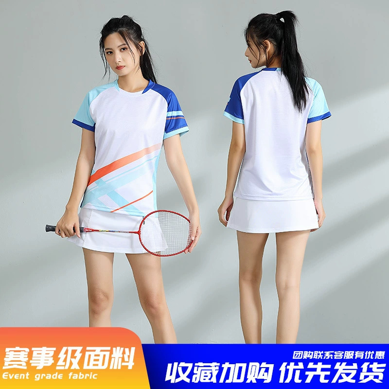 Nuevos trajes de bádminton para adultos trajes deportivos trajes de entrenamiento de voleibol masculino y femenino impresión de secado rápido