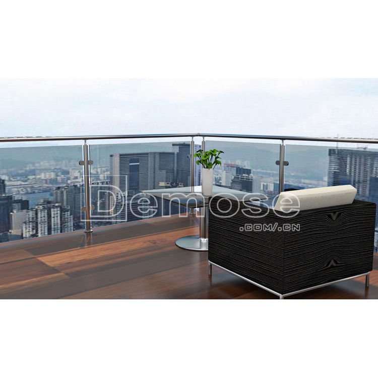 常规尺寸 钢化玻璃护栏 多款钢板 圆柱规格栏杆 阳台不锈钢