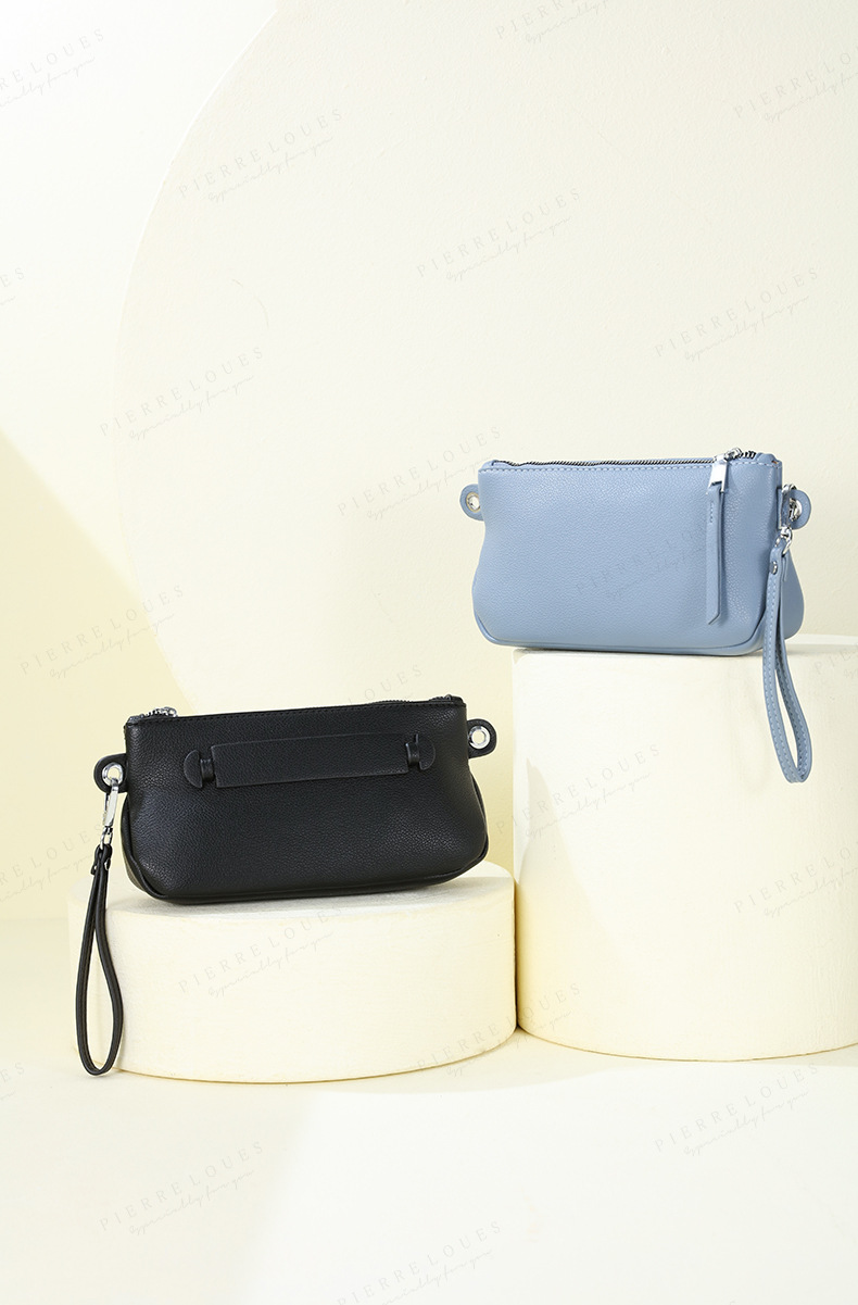 Women's Medium Pu Leather Solid Color Classic Style Square Zipper Shoulder Bag display picture 1