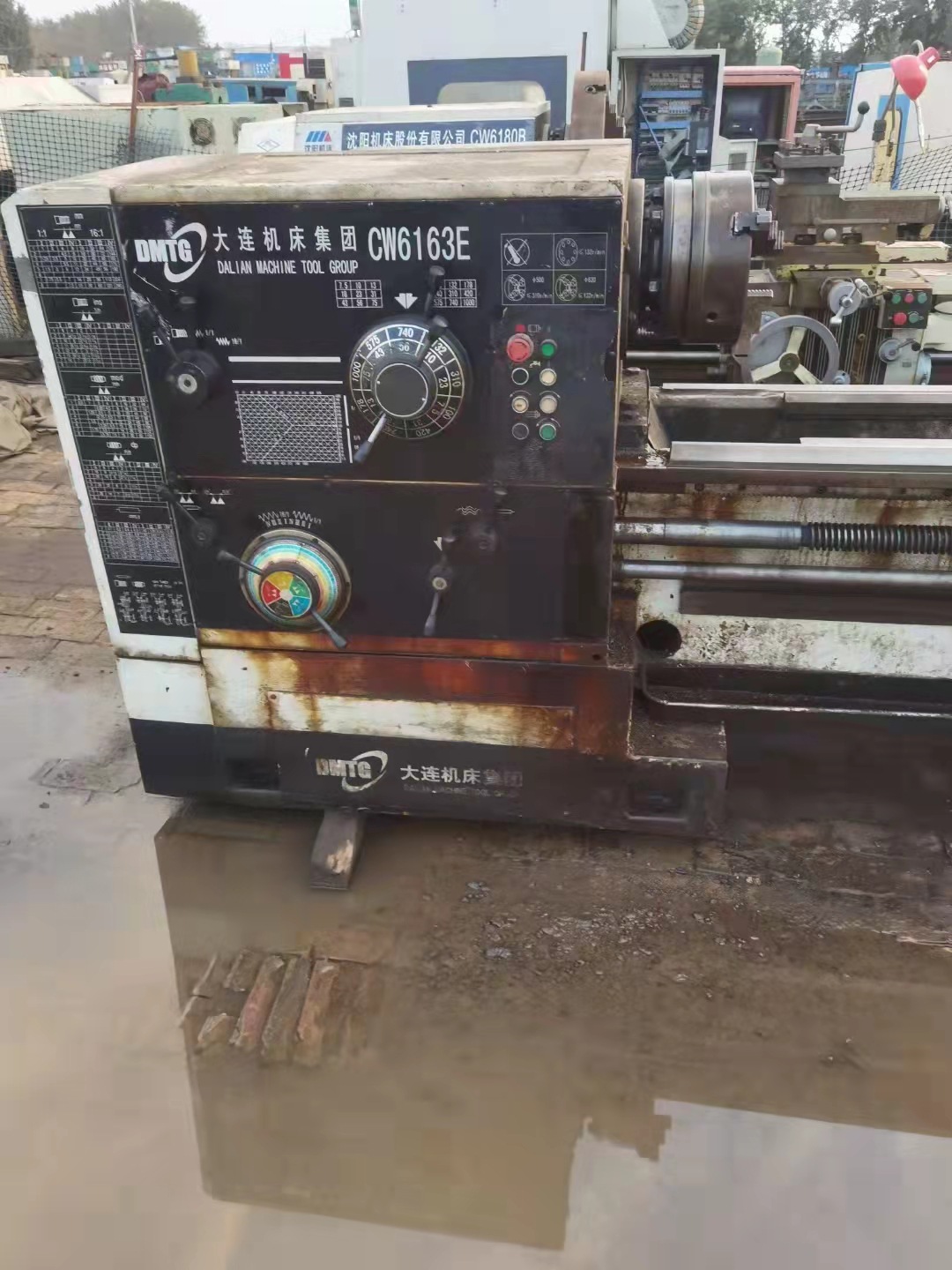 转让二手大连CW6163Ex5米卧式车床二手大连普车二手车床