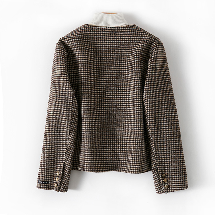 New Vintage Style Double-Sided Wool Coat for Women, Short Woolen Coat, 2025 Autumn Collection, Chanel-Style Women's Coat