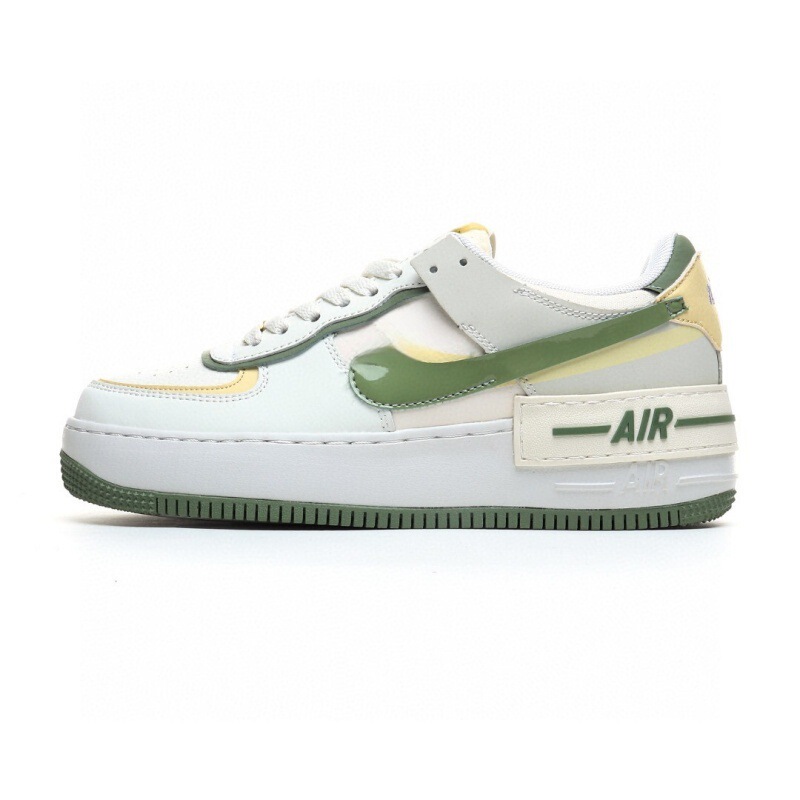 莆田 3A エアフォースワン マカロンシリーズ AIR 変色スプライシングハイヒール厚底白靴カジュアル|undefined
