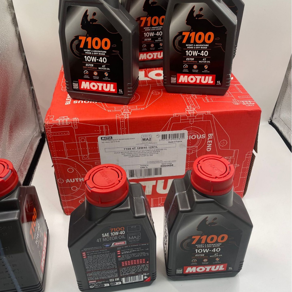 Mot7100 4T 10W - 40 1 fábrica de motor de motor de comercio exterior sintético