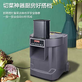切菜机切丁切片切丝机商用电动蔬菜萝卜土豆切丝切片切粒外贸跨境