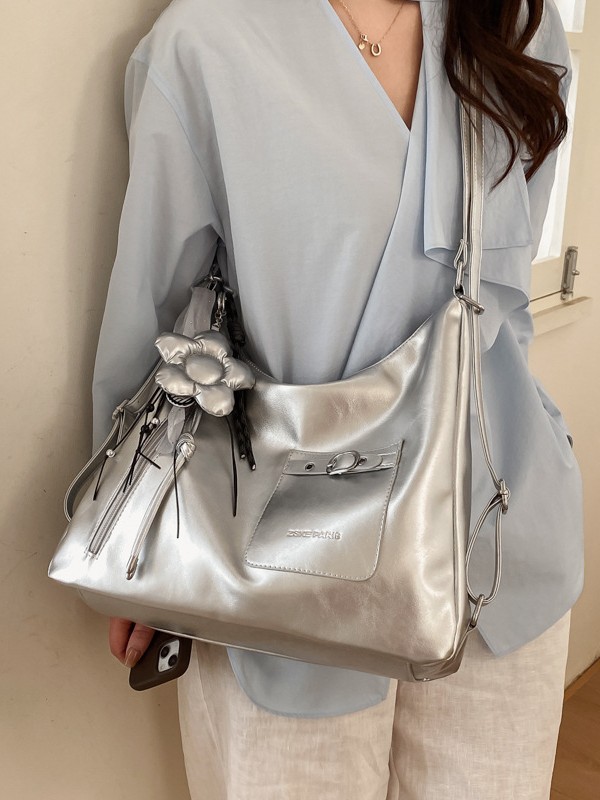 Bolsas de tendencia transfronteriza de gran capacidad para mujeres 2026 nueva moda coreana multipropósito mochila de viaje ocio bolsa de mano image 3